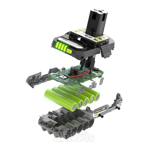 Акумуляторна батарея Ryobi RB1820С Compact Lithium+ ONE+ 18V 2Ah 5133005052 фото