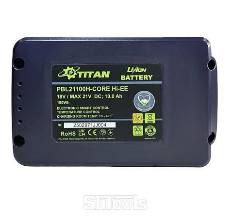 Аккумуляторная батарея TITAN PBL21100-CORE Hi-EE SYSTEM CORE21 21V 9Ah EVE 2202503979 фото