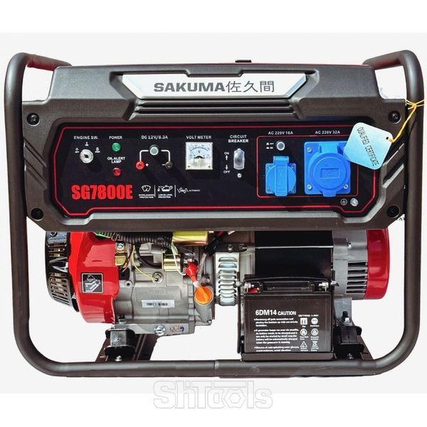 Бензиновий генератор SAKUMA SG7800E 90115634 фото