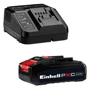 Комплект Einhell Power-X-Change Starter Kit акумулятор 18V 2.5Ah + зарядний пристрій 4A 4512097 фото