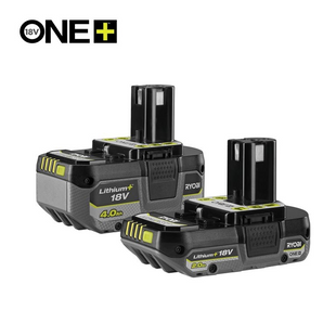 Комплект на 2 акумуляторні батареї Ryobi RB18242X ONE+ 18V 2Ah 4Ah 5133005509 фото